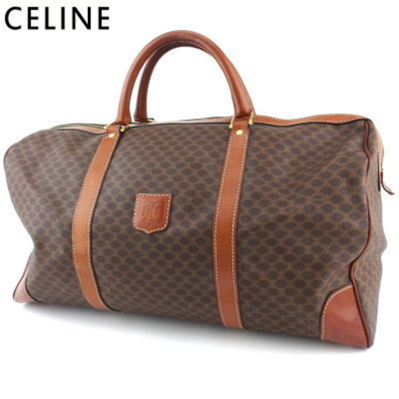 Celine Boston bag travel macadam brown beige leather - Picture 1 of 6